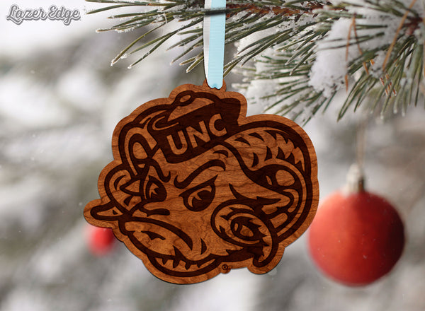 UNC Chapel Hill Ornament Rameses Head