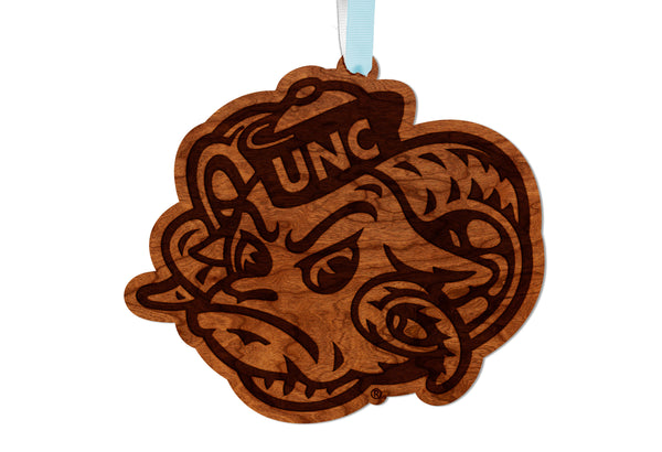 UNC Chapel Hill Ornament Rameses Head