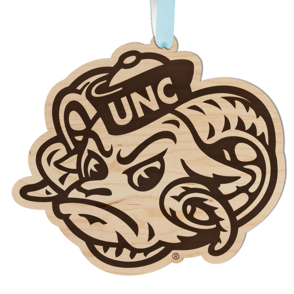 UNC Chapel Hill Ornament Rameses Head