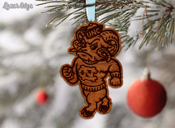 UNC Chapel Hill Ornament Strutting Ramses Ornament