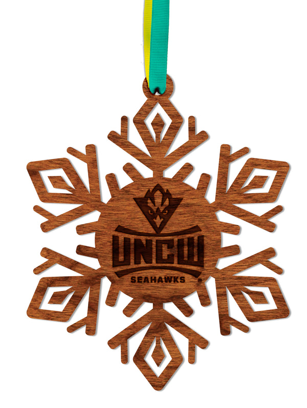 UNC Wilmington Ornament UNCW Snowflake