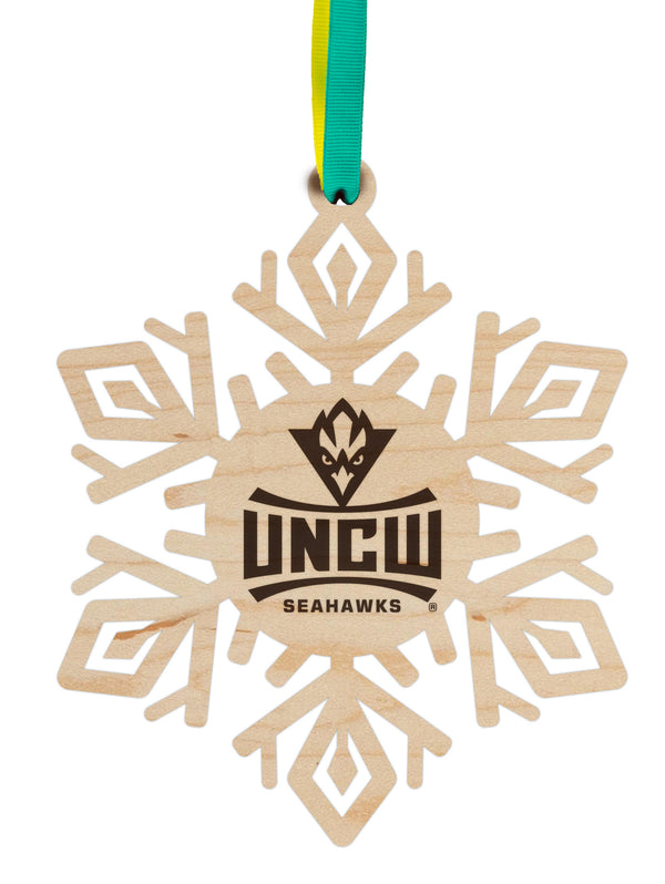 UNC Wilmington Ornament UNCW Snowflake
