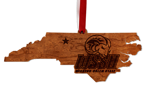 Winston Salem State Ornament Logo on State
