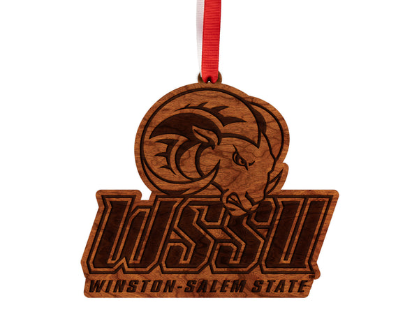 Winston Salem State Ornament Wordmark Logo