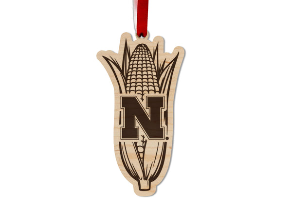 Nebraska-Lincoln Ornament Corn N