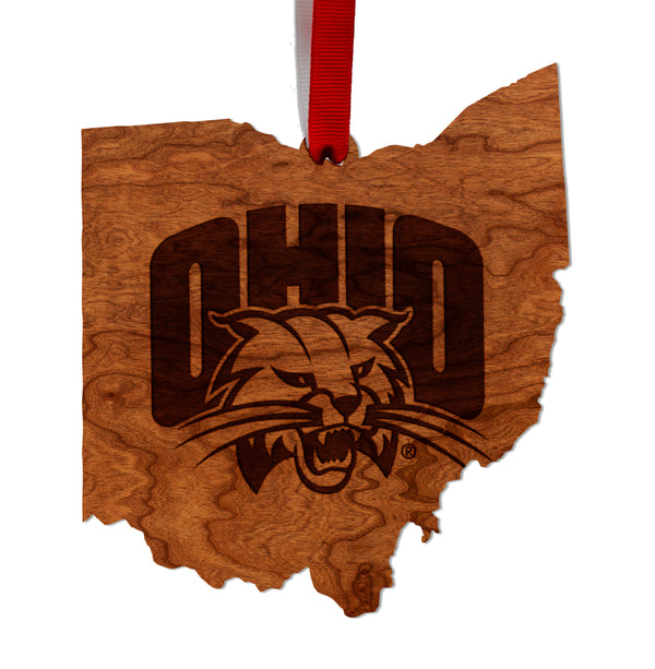 Ohio, University of Ornament Ohio Bobcat on State