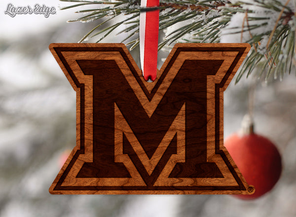 Miami Ohio Ornament Miami M