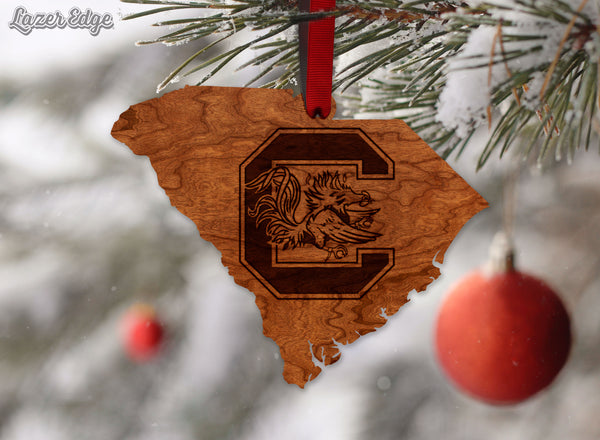 USC South Carolina Ornament Gamecock C on State