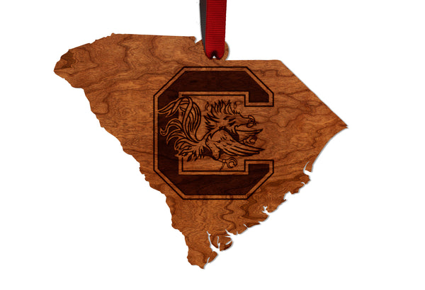 USC South Carolina Ornament Gamecock C on State