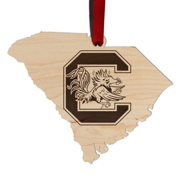 USC South Carolina Ornament Gamecock C on State