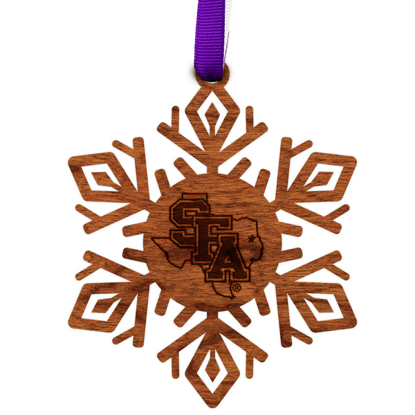 Stephen F. Austin State University Ornament SFA Snowflake