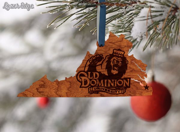 Old Dominion University Ornament Old Dominion University Monarch on State