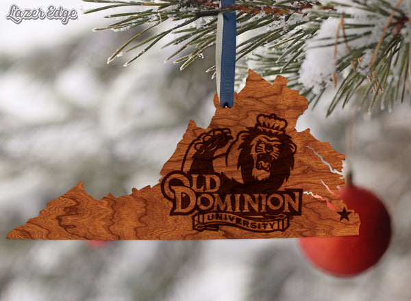 Old Dominion University Ornament Old Dominion University Monarch on State