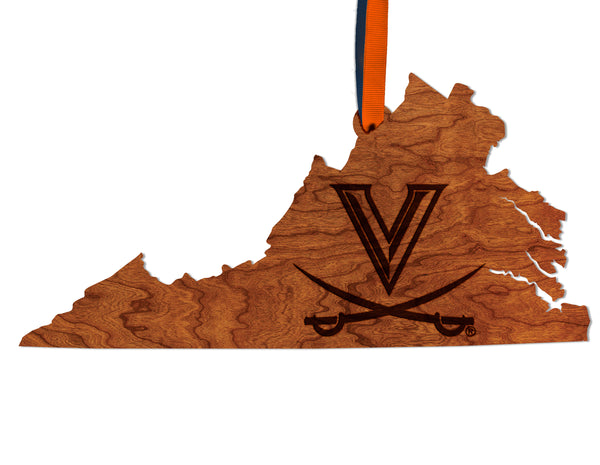 Virginia, University of Ornament V Sabre on State