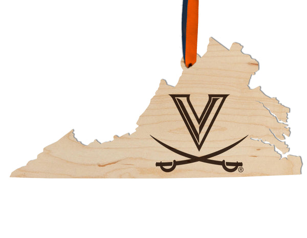 Virginia, University of Ornament V Sabre on State