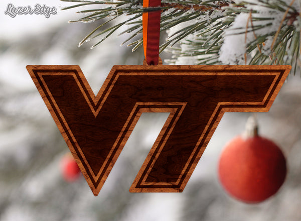 Virginia Tech Ornament VT Outline