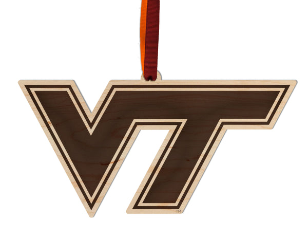 Virginia Tech Ornament VT Outline