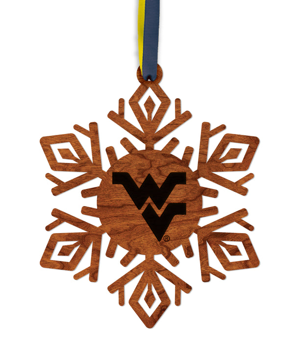 West Virginia Ornament West Virginia Mountaineers WV Snowflake