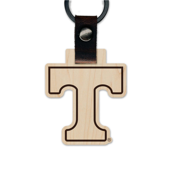 University of Tennessee Wooden Keychain