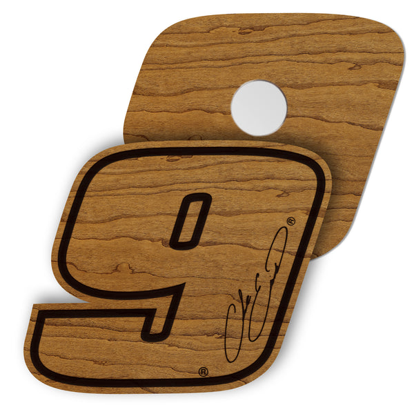Chase Elliot #9 Wooden Magnet 2-Pack | Crafted from Cherry and Maple Wood | Made in USA | Officially Licensed by Hendrick Motorsport (Copy)