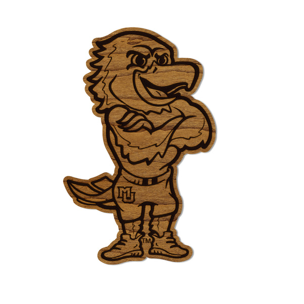 Marquette University Iggy Magnet - Crafted from Cherry or Maple Wood - Marquette Golden Eagles