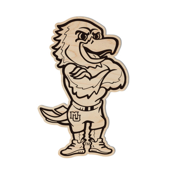 Marquette University Iggy Magnet - Crafted from Cherry or Maple Wood - Marquette Golden Eagles