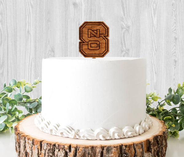 NC State Cake Topper NC State Block S Cake Topper