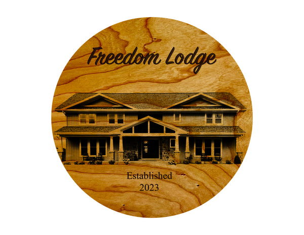 Custom Wall Hanging "Freedom Lodge"