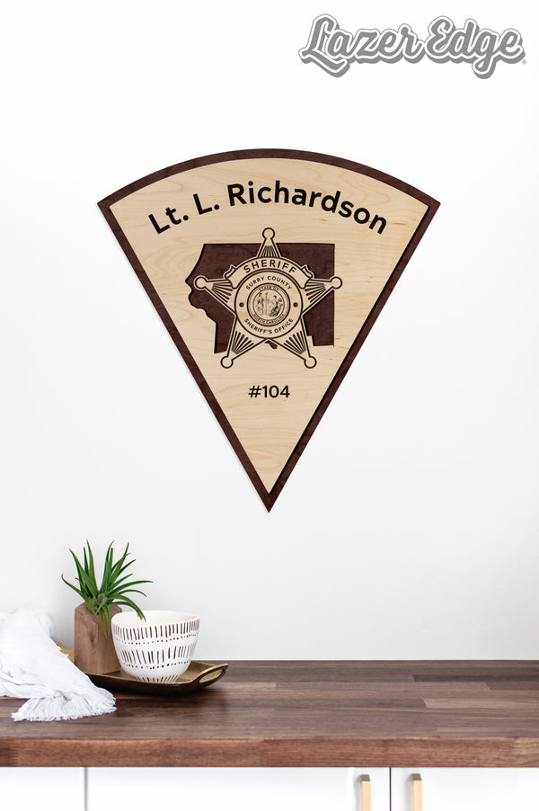 Custom Richardson Sheriff Wall Hanging Large