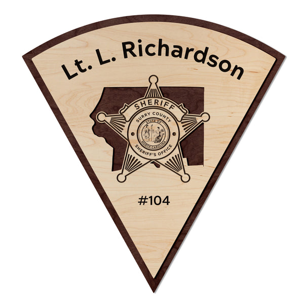 Custom Richardson Sheriff Wall Hanging Large