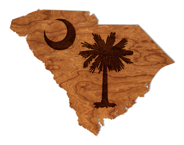 State Flag Wall Hanging SC Flag (Palmetto Moon)