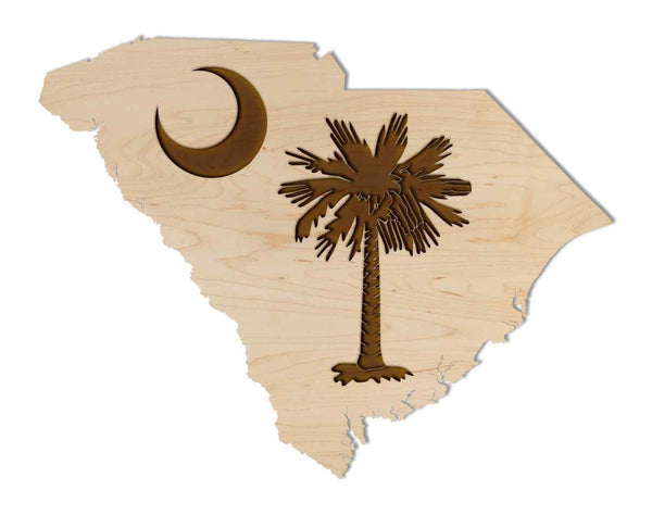 State Flag Wall Hanging SC Flag (Palmetto Moon)
