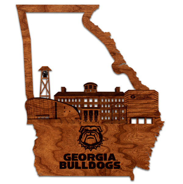 Georgia Wall Hanging University of Georgia Skyline