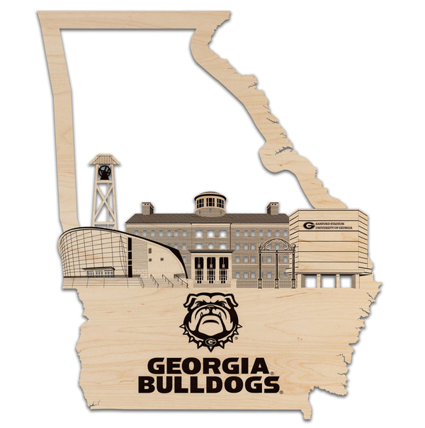 Georgia Wall Hanging University of Georgia Skyline