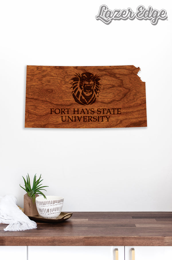 Fort Hays Wall Hanging Fort Hays State University Wordmark on State