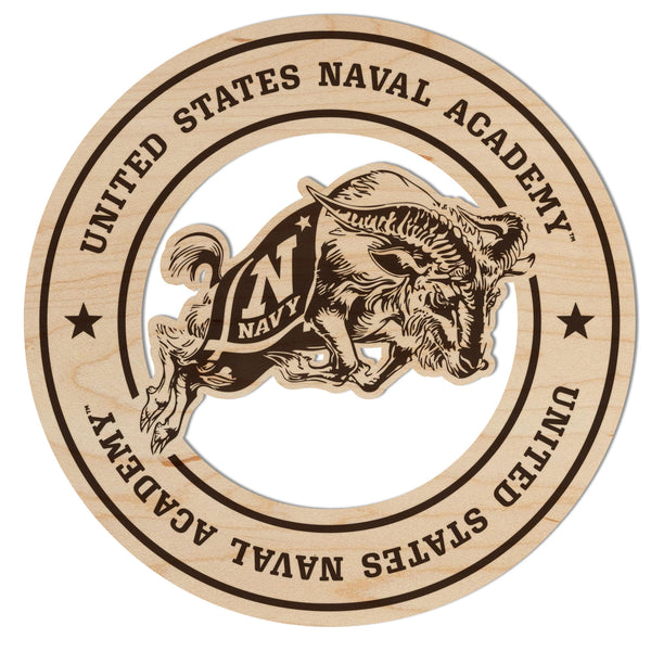 US Naval Academy Wall Hanging Charging Ram Circular Seal