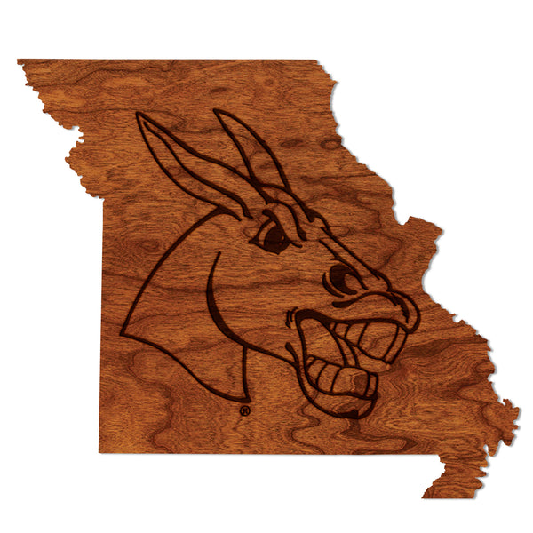 Central Missouri, University of Wall Hanging Mule Head on State