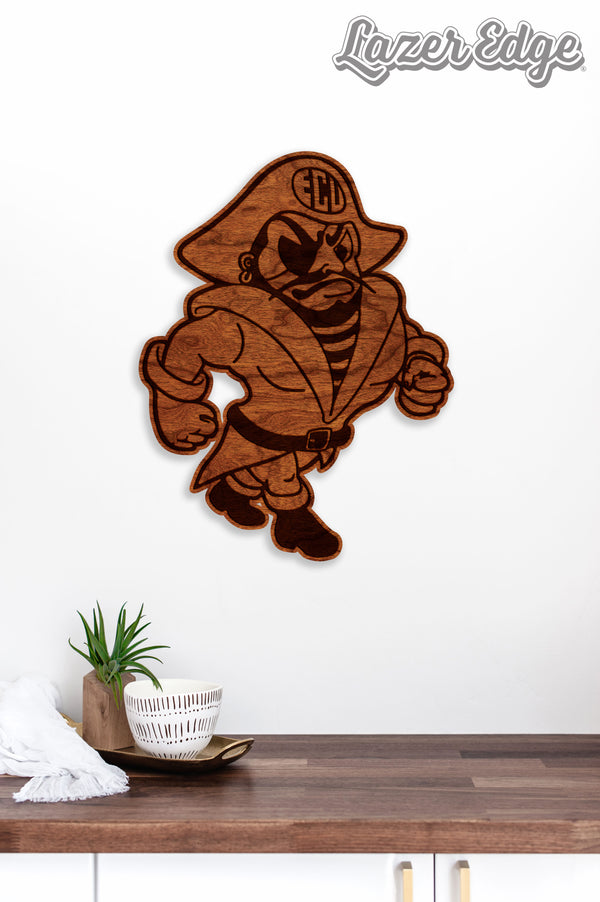 East Carolina University Wall Hanging Strutting Pirate