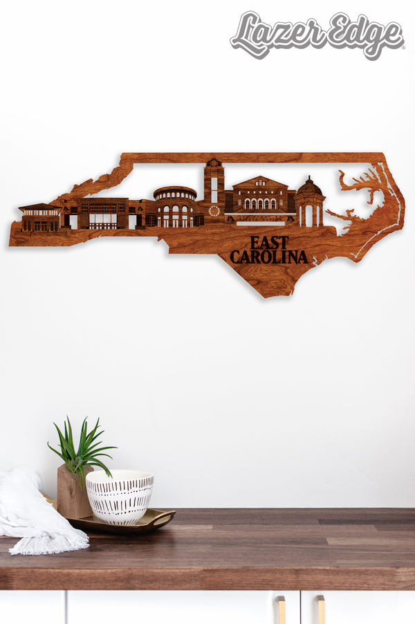 East Carolina University Wall Hanging East Carolina University Skyline