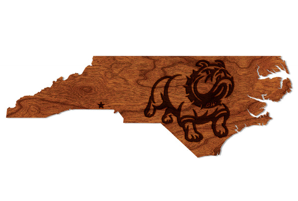 Gardner Webb Wall Hanging Gardner Webb Bulldog State Outline