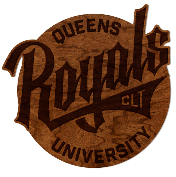 Queens University of Charlotte Wall Hanging Queens University of Charlotte Royals Wordmark