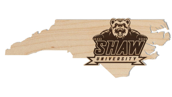 Shaw University Wall Hanging Shaw Logo on Outline Wall Hanging