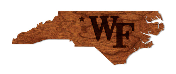 Wake Forest University Wall Hanging WF on State
