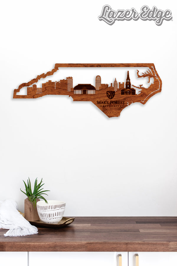 Wake Forest University Wall Hanging WFU Skyline