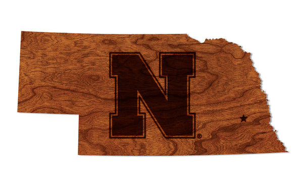 Nebraska-Lincoln Wall Hanging Block N on State