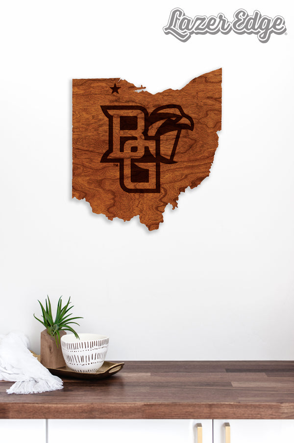Bowling Green State University Wall Hanging Falcon on State