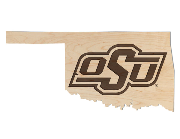 Oklahoma State - Wall Hanging - Crafted from Cherry or Maple Wood