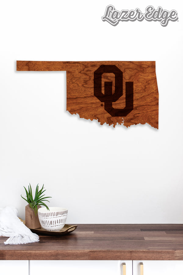 Oklahoma University Wall Hanging OU on State