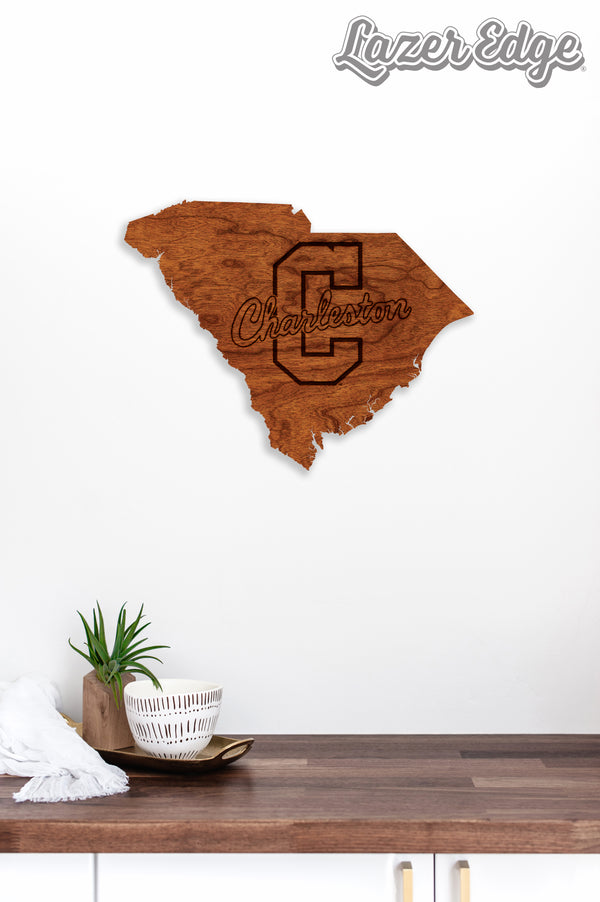 College of Charleston Wall Hanging Logo on State