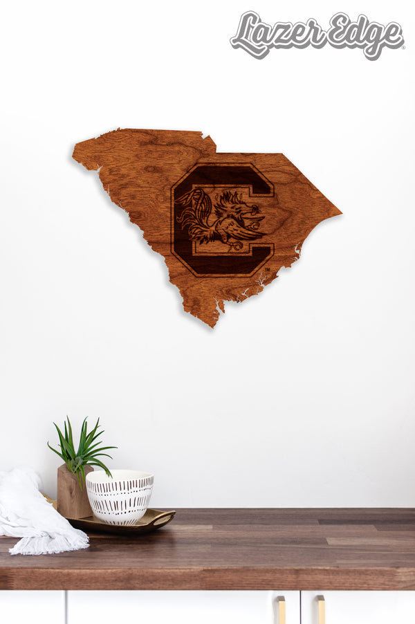 USC South Carolina Wall Hanging Gamecock C on State